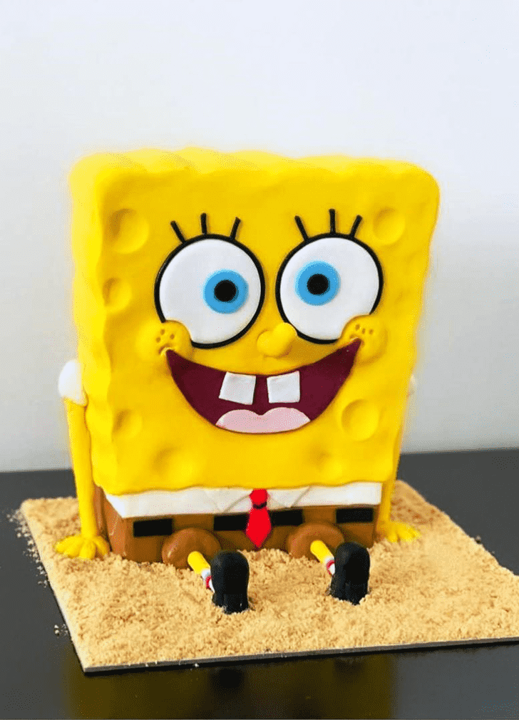 Mesmeric Spongebob Squarepants Cake