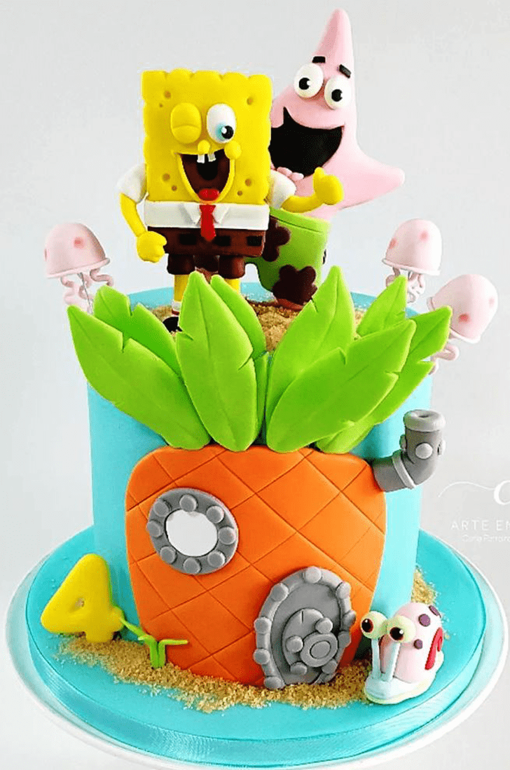 Radiant Spongebob Squarepants Cake