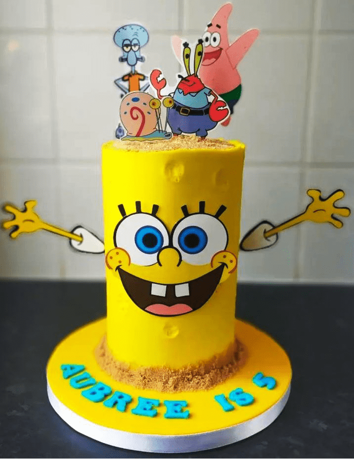 Resplendent Spongebob Squarepants Cake