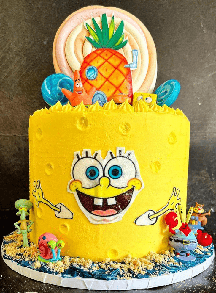 Shapely Spongebob Squarepants Cake