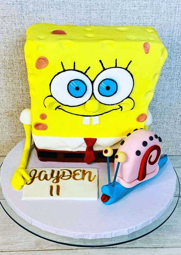 Slightly Spongebob Squarepants Cake