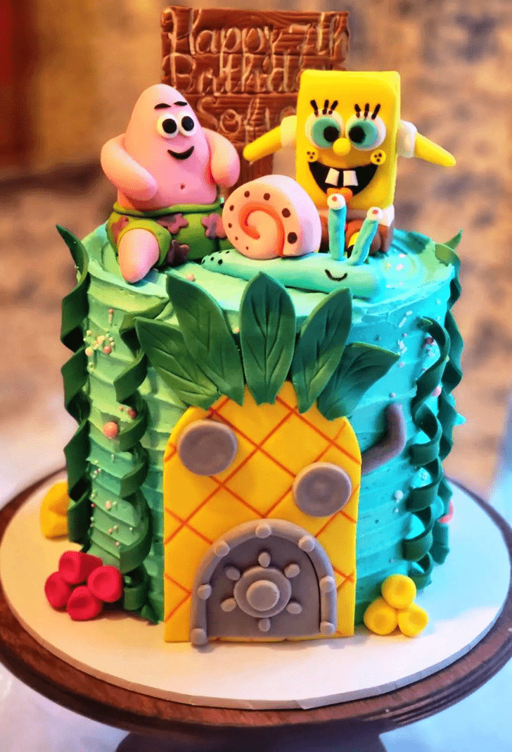 Superb Spongebob Squarepants Cake