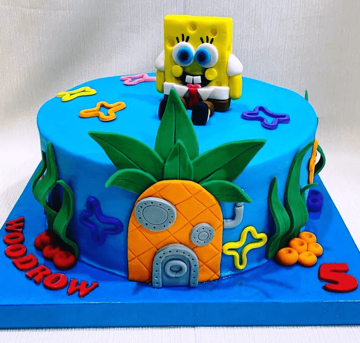 Wonderful Spongebob Squarepants Cake Design