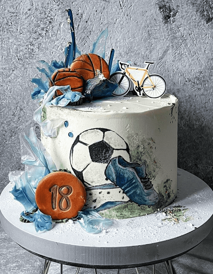 Exquisite Sports Cake