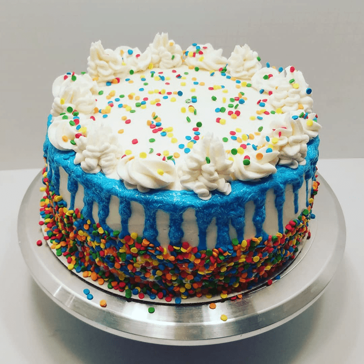 Inviting Sprinkles Cake
