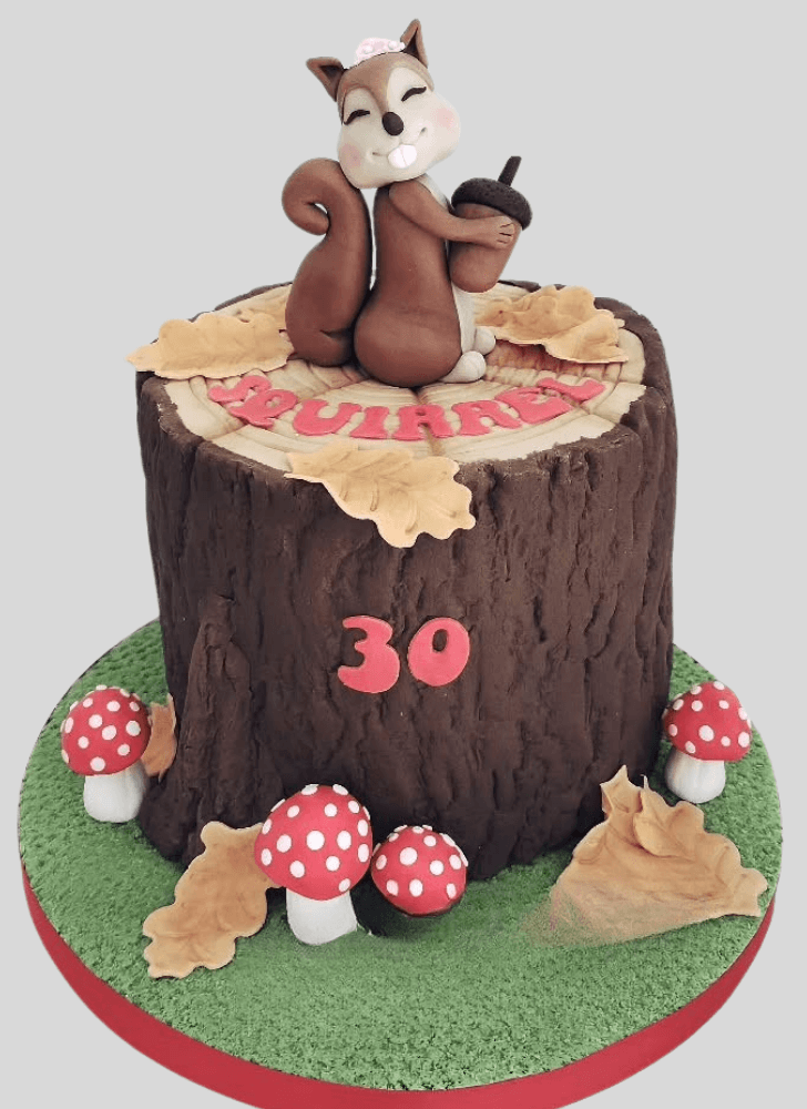 Admirable Squirrels Cake Design