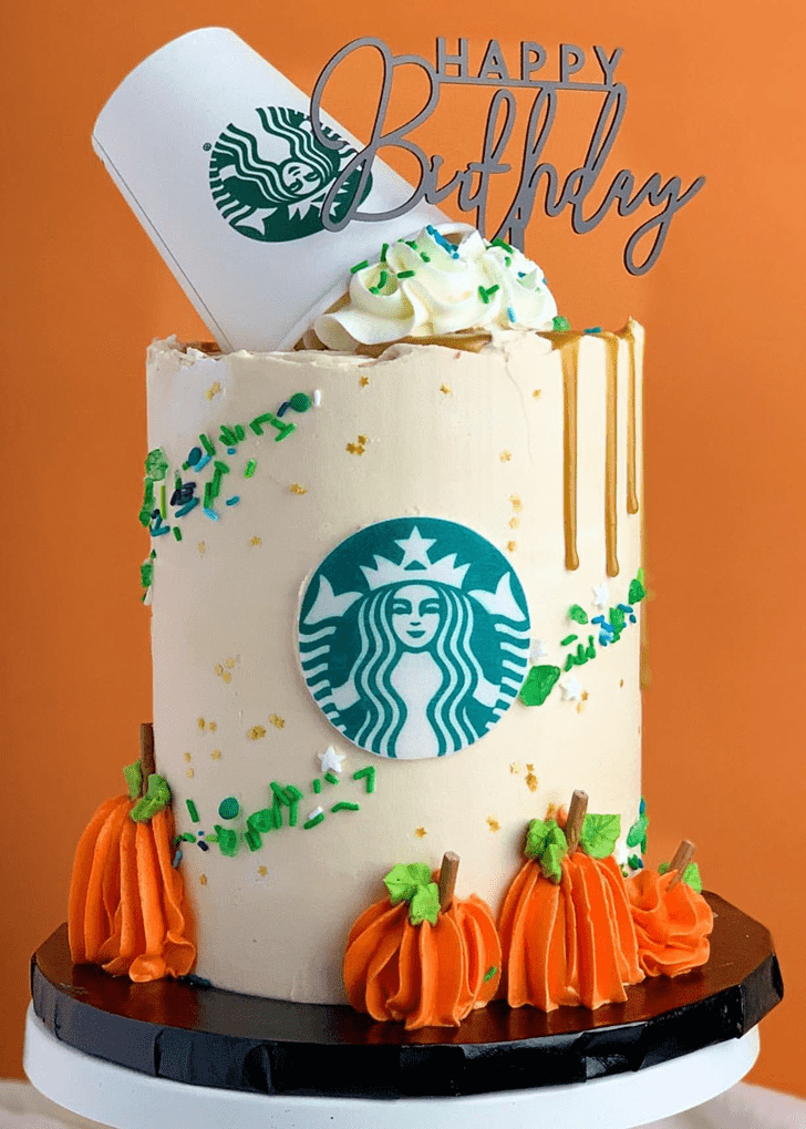 Inviting Starbucks Cake