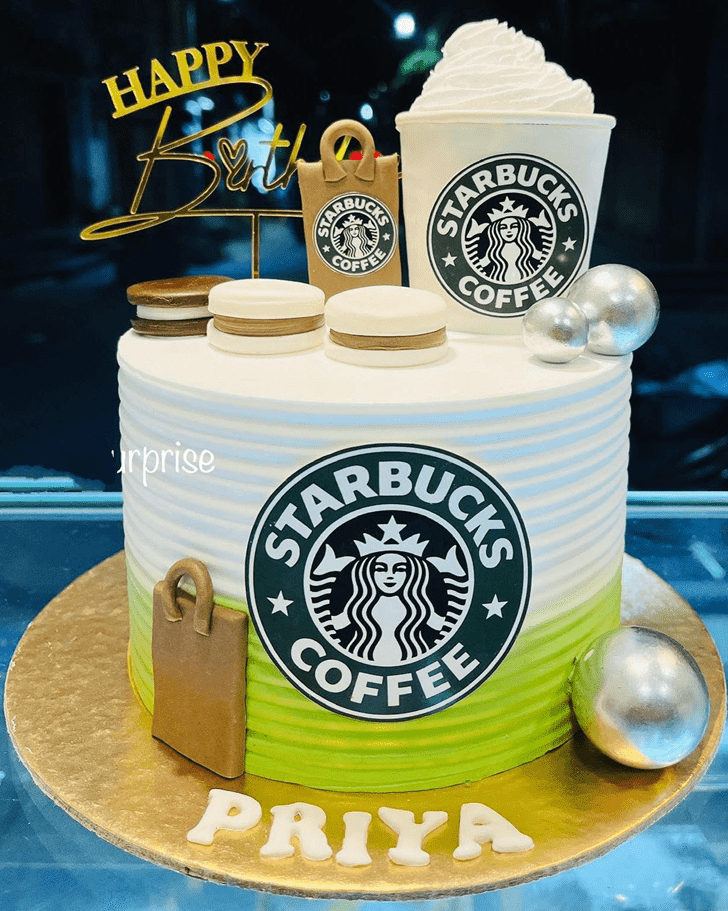 Mesmeric Starbucks Cake
