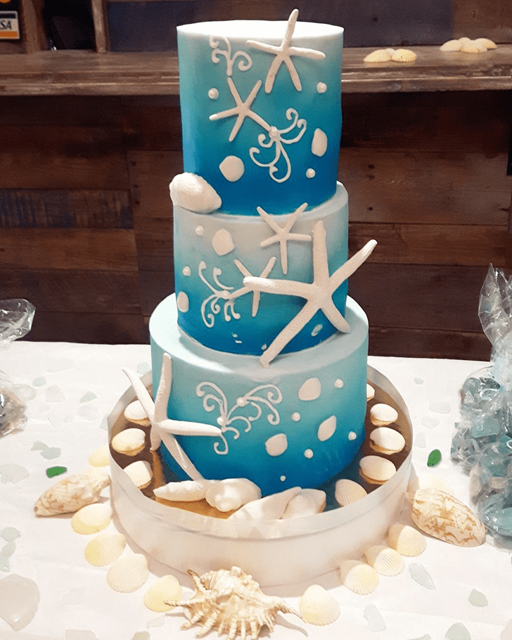 Alluring Starfish Cake