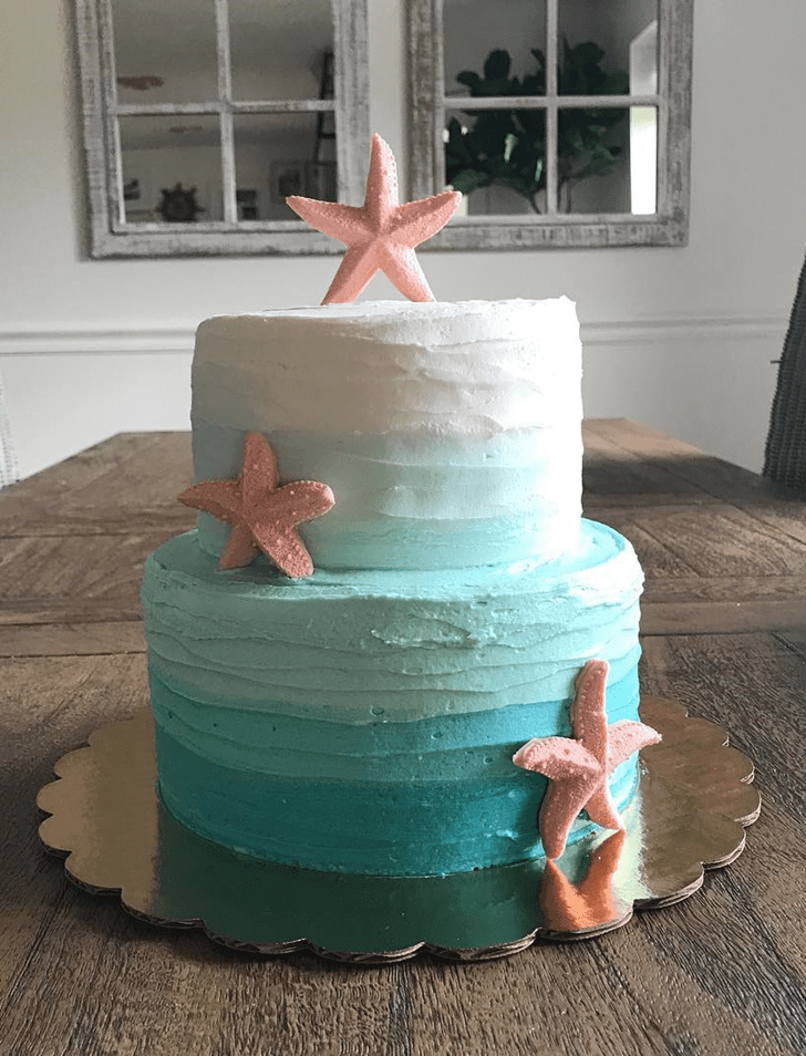 Good Looking Starfish Cake