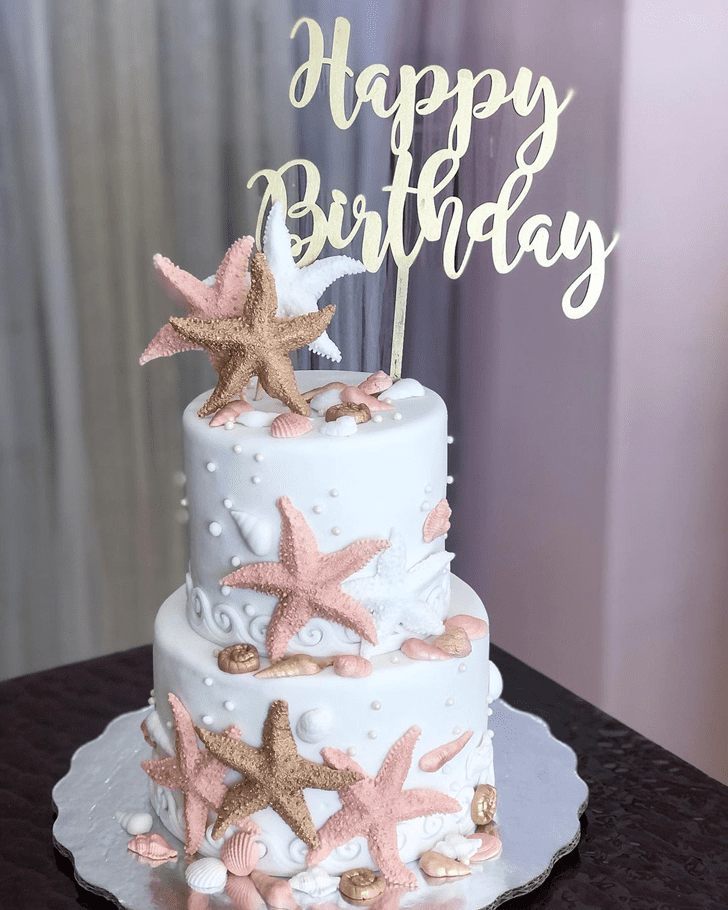 Graceful Starfish Cake