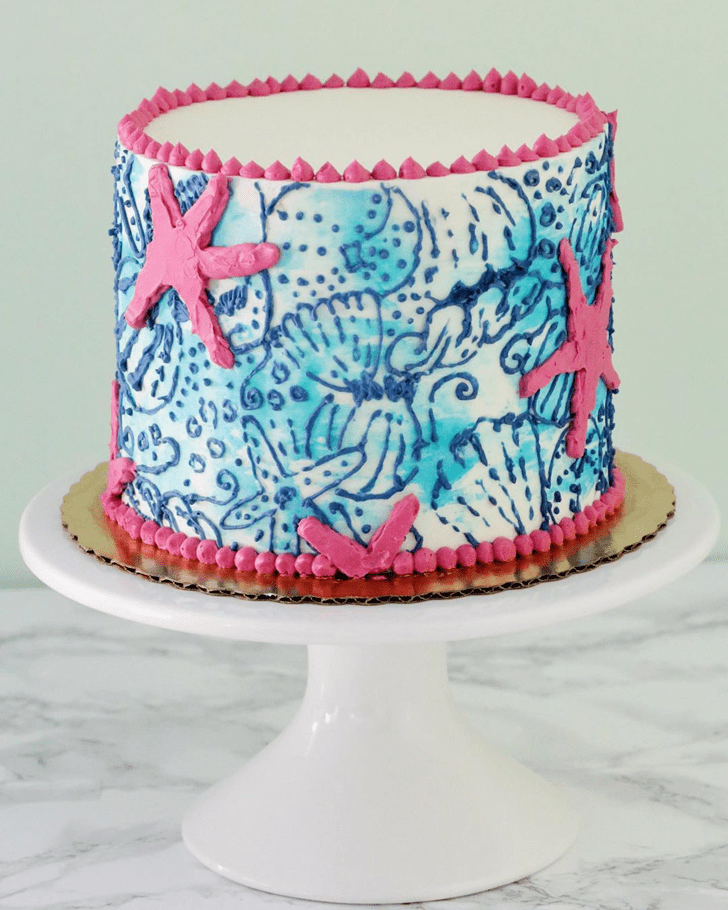 Inviting Starfish Cake