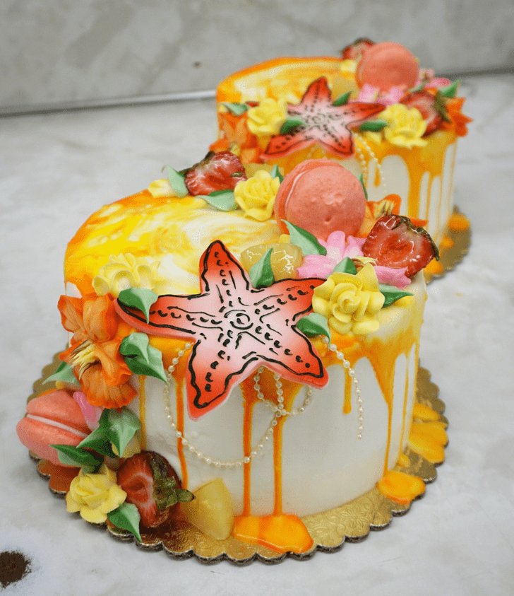 Ravishing Starfish Cake