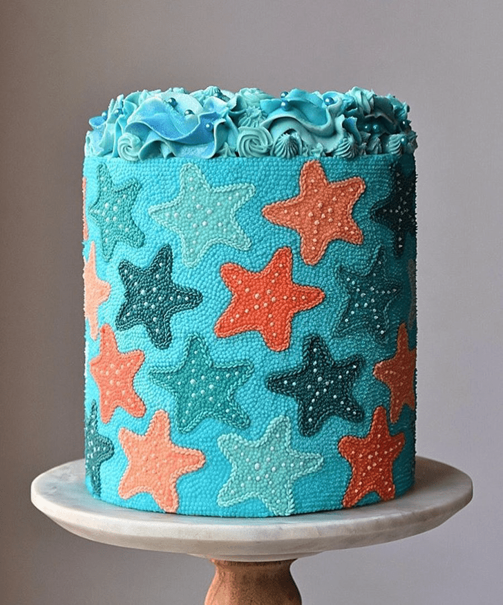 Shapely Starfish Cake