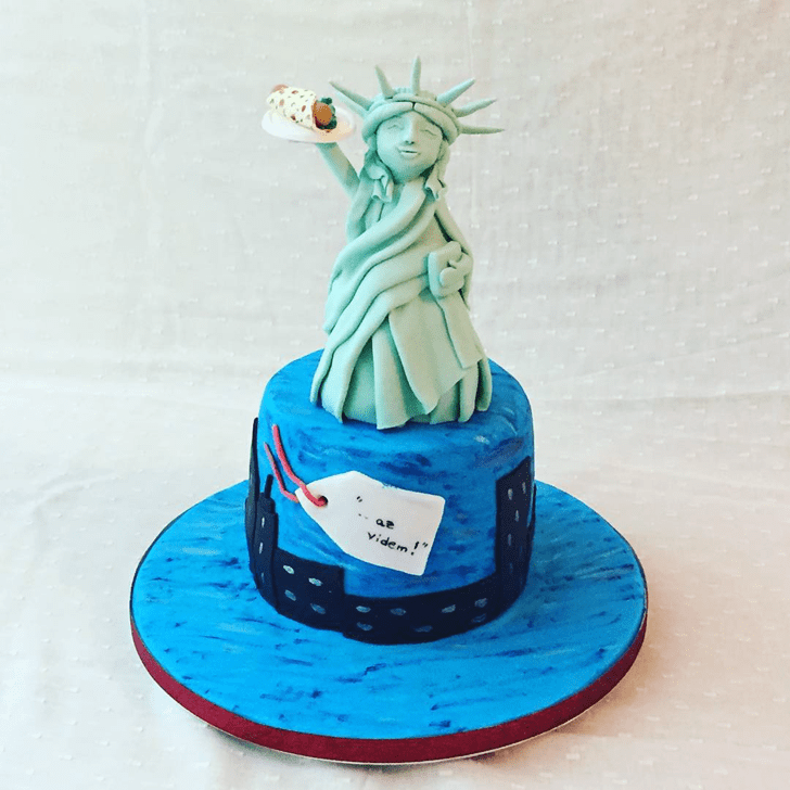 Delightful Statue of Liberty Cake