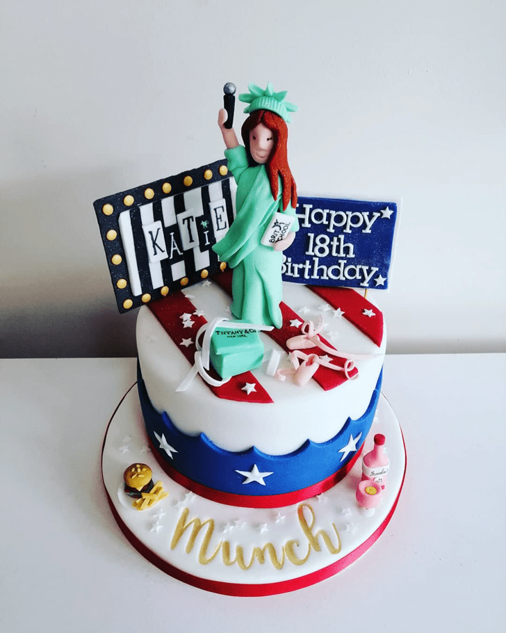 Handsome Statue of Liberty Cake
