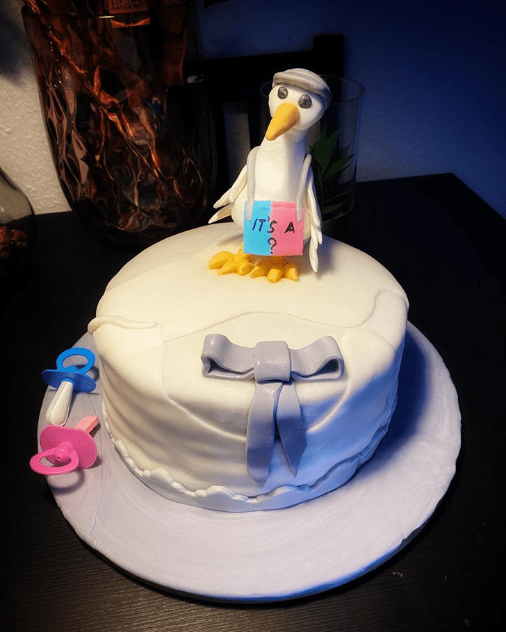 Admirable Stork Cake Design