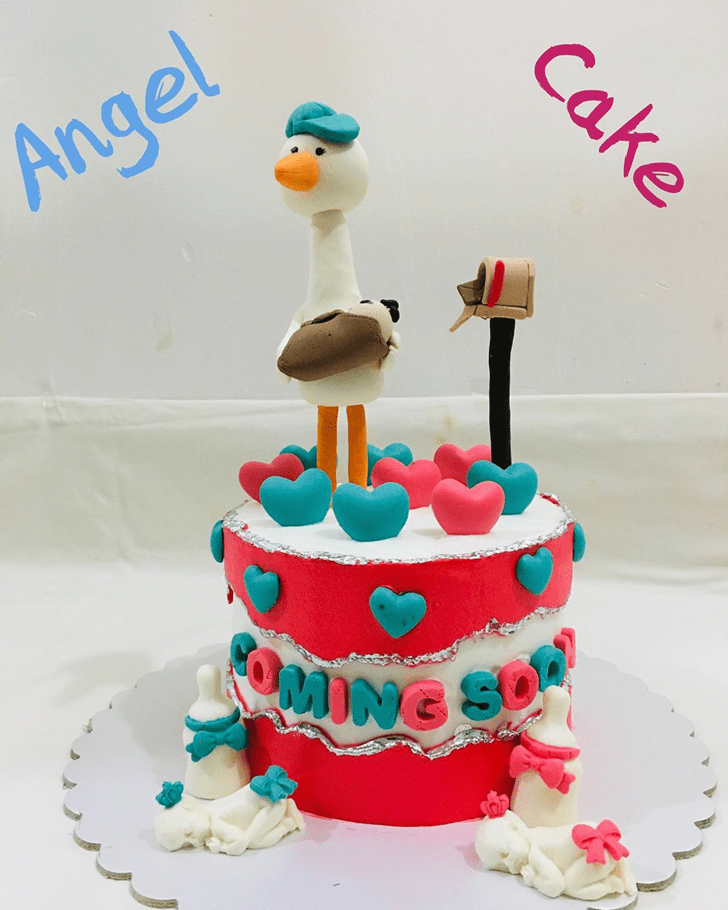 Adorable Stork Cake
