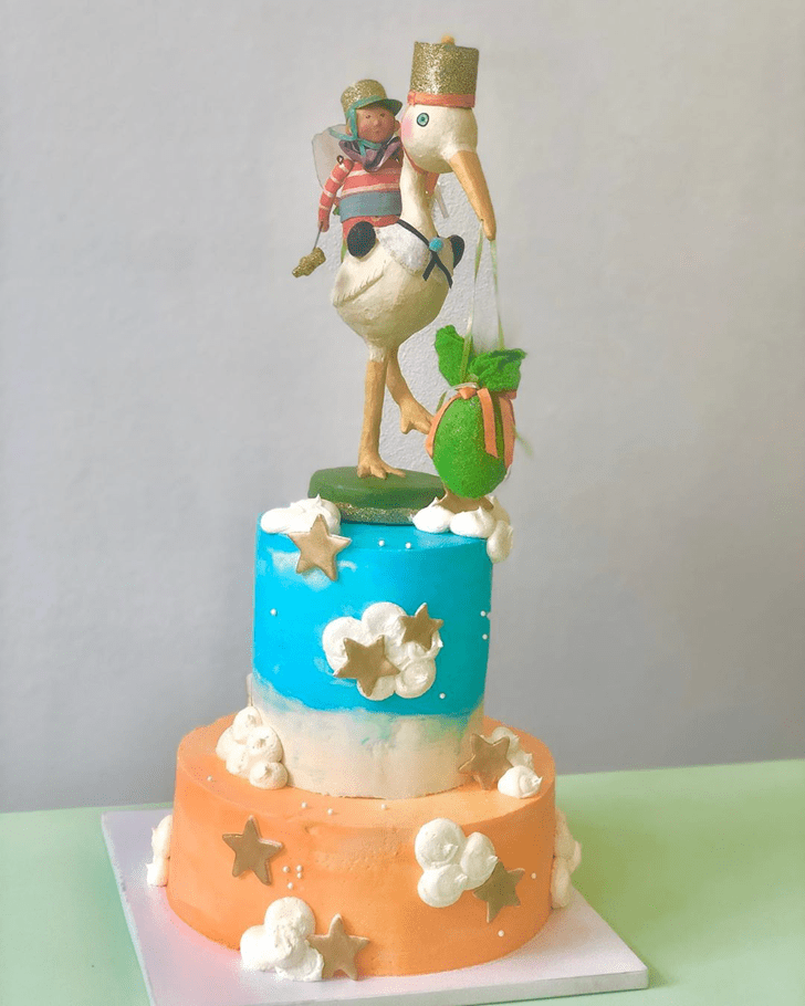 Charming Stork Cake