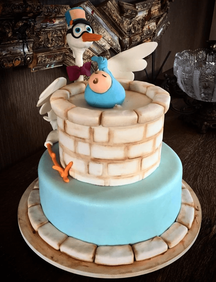 Inviting Stork Cake