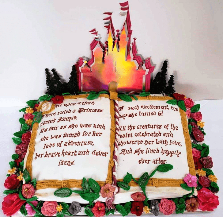 Delightful Story Book Cake