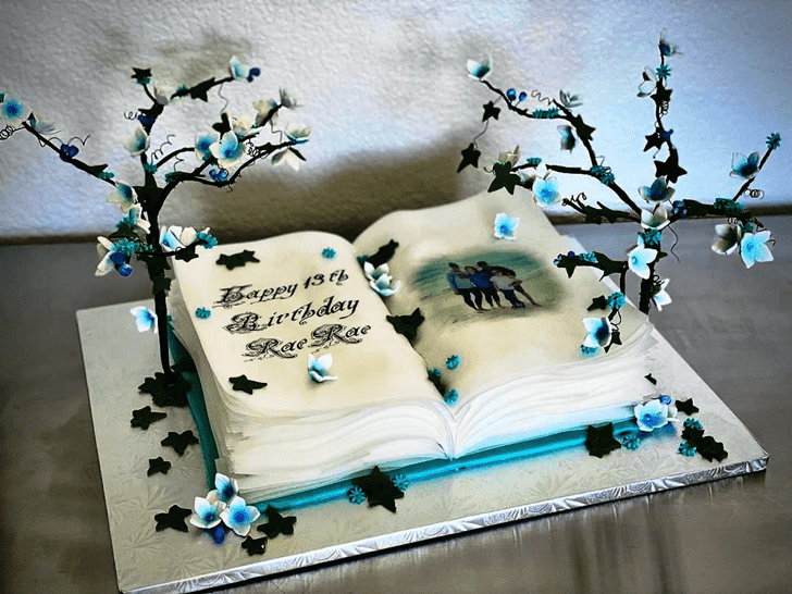 Magnetic Story Book Cake