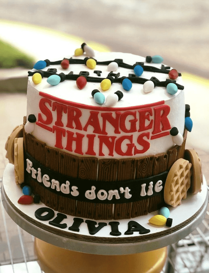 Refined Stranger Things Cake