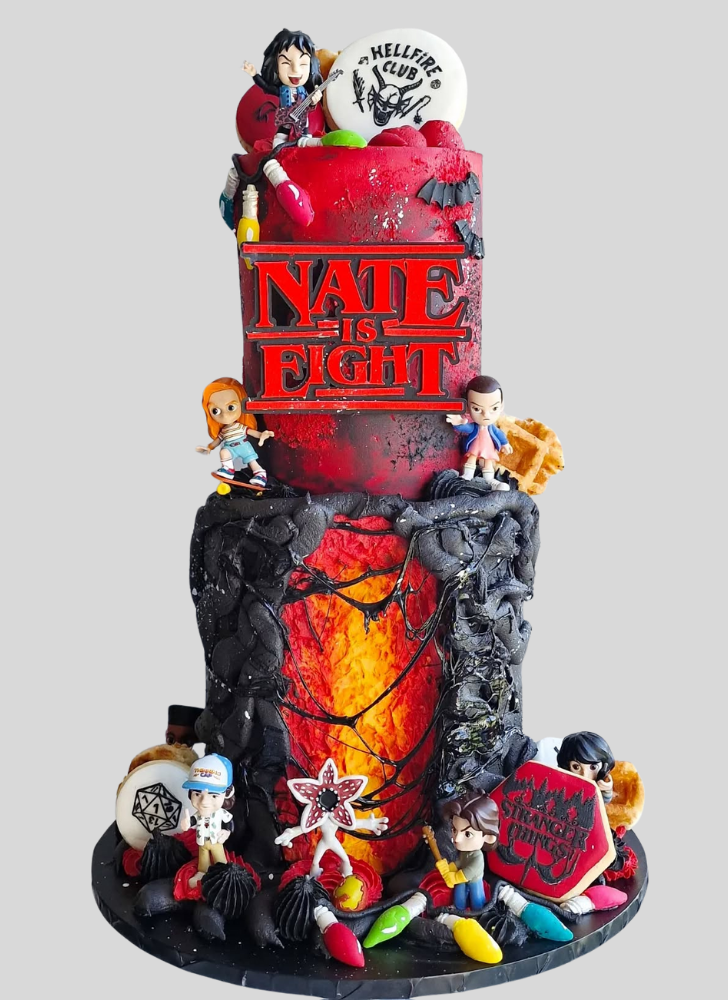 Fetching Stranger Things Cake