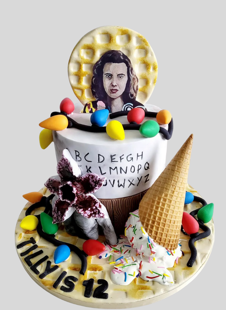 Graceful Stranger Things Cake