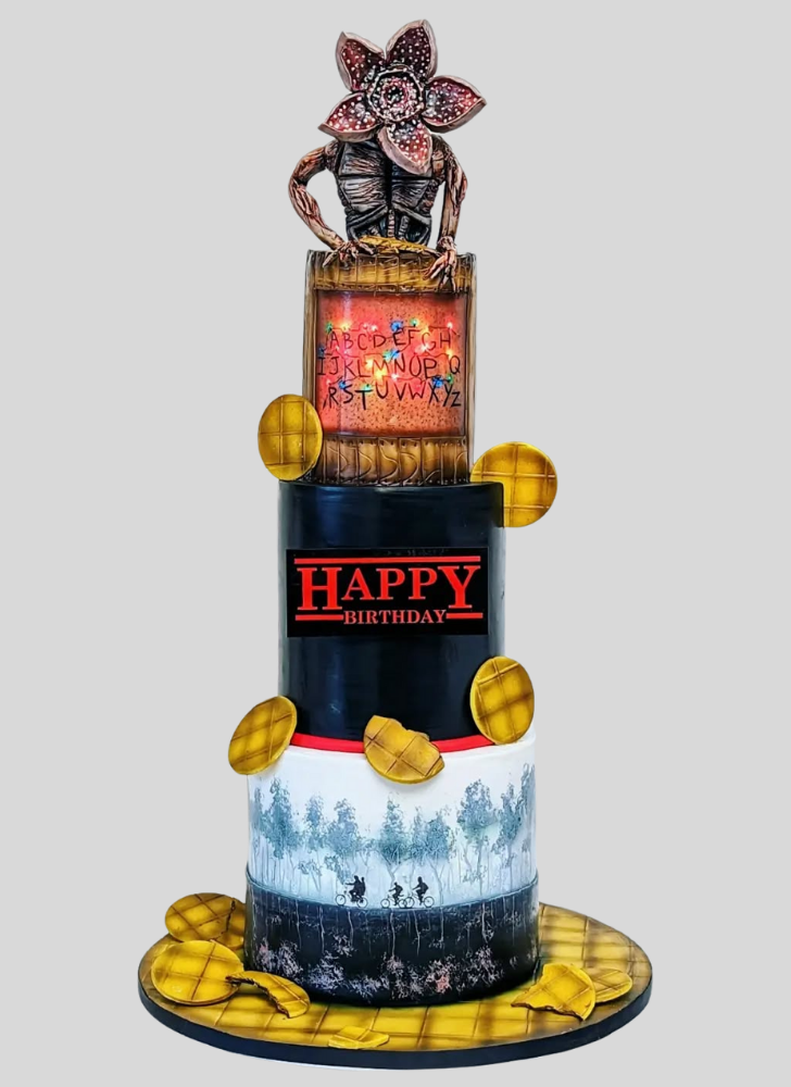 Magnetic Stranger Things Cake