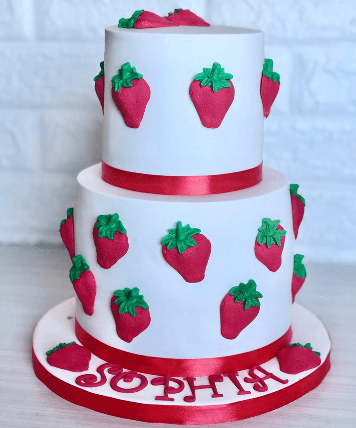 Alluring Strawberry Cake