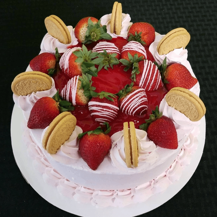 Inviting Strawberry Cake