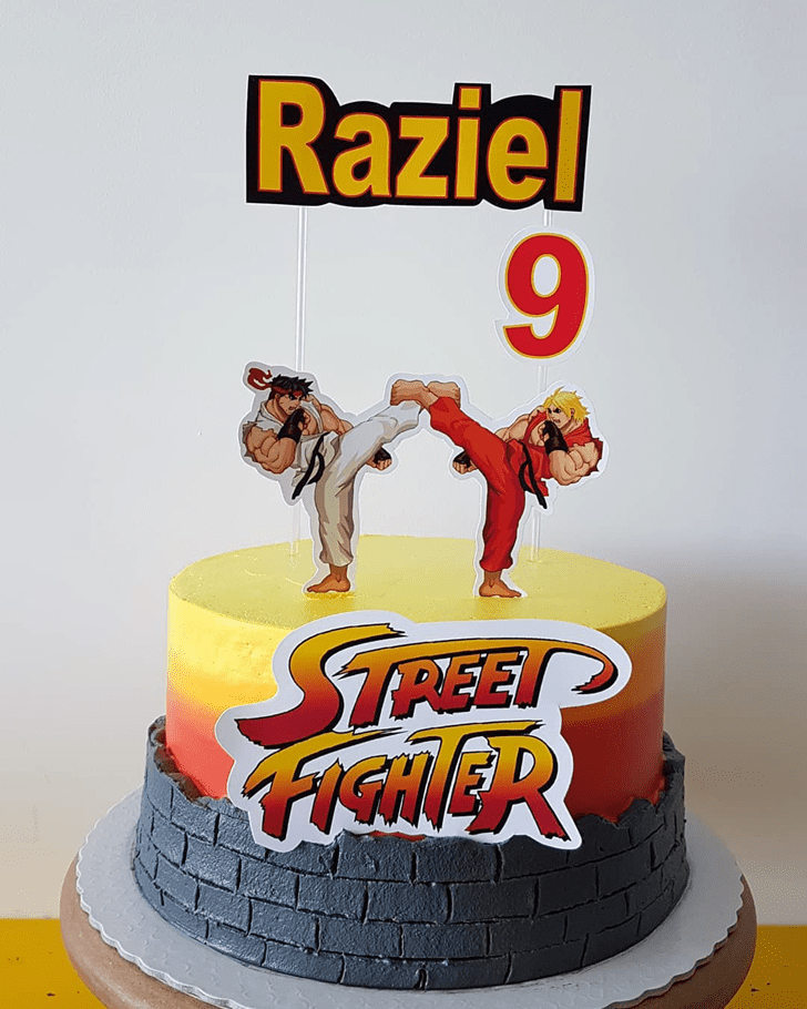 Admirable Street Fighter Cake Design