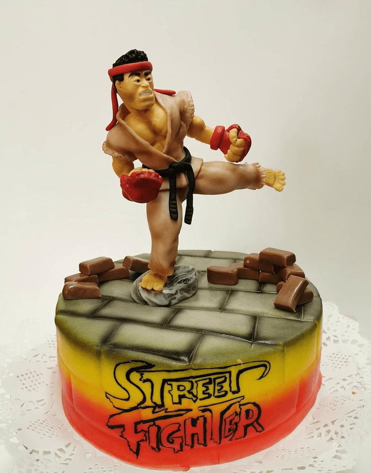 Adorable Street Fighter Cake