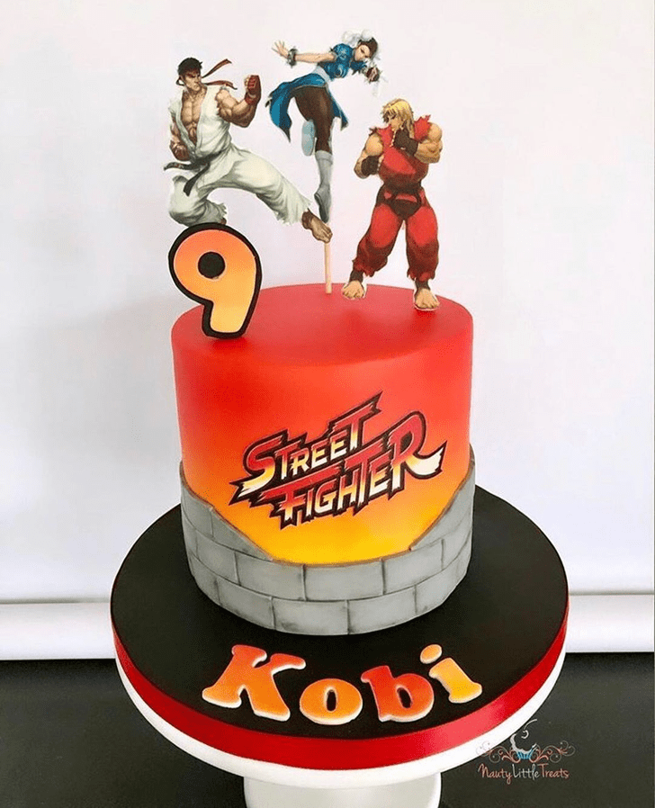 Alluring Street Fighter Cake