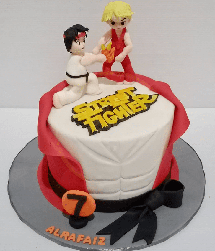 Appealing Street Fighter Cake