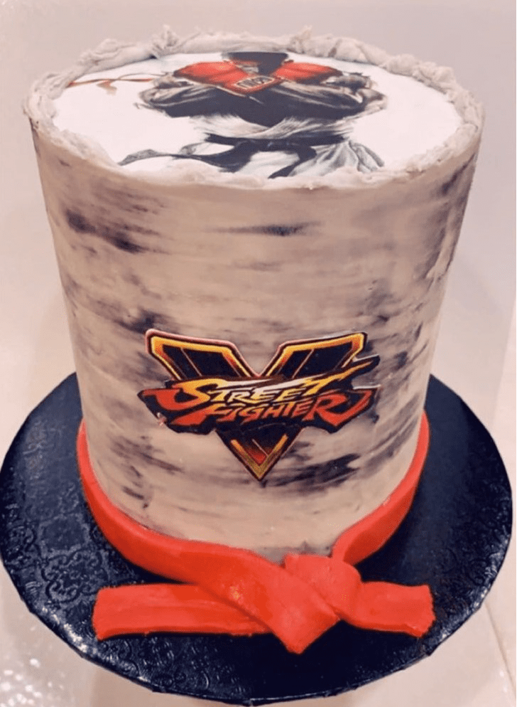 Captivating Street Fighter Cake