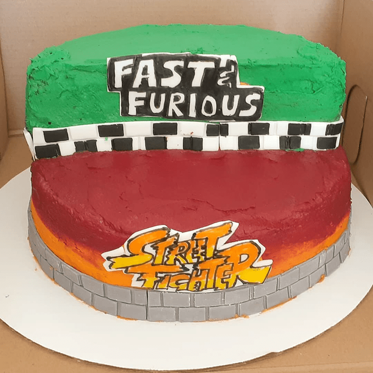 Classy Street Fighter Cake