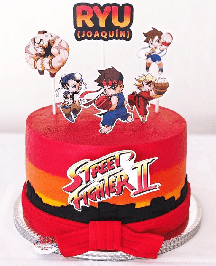 Dazzling Street Fighter Cake