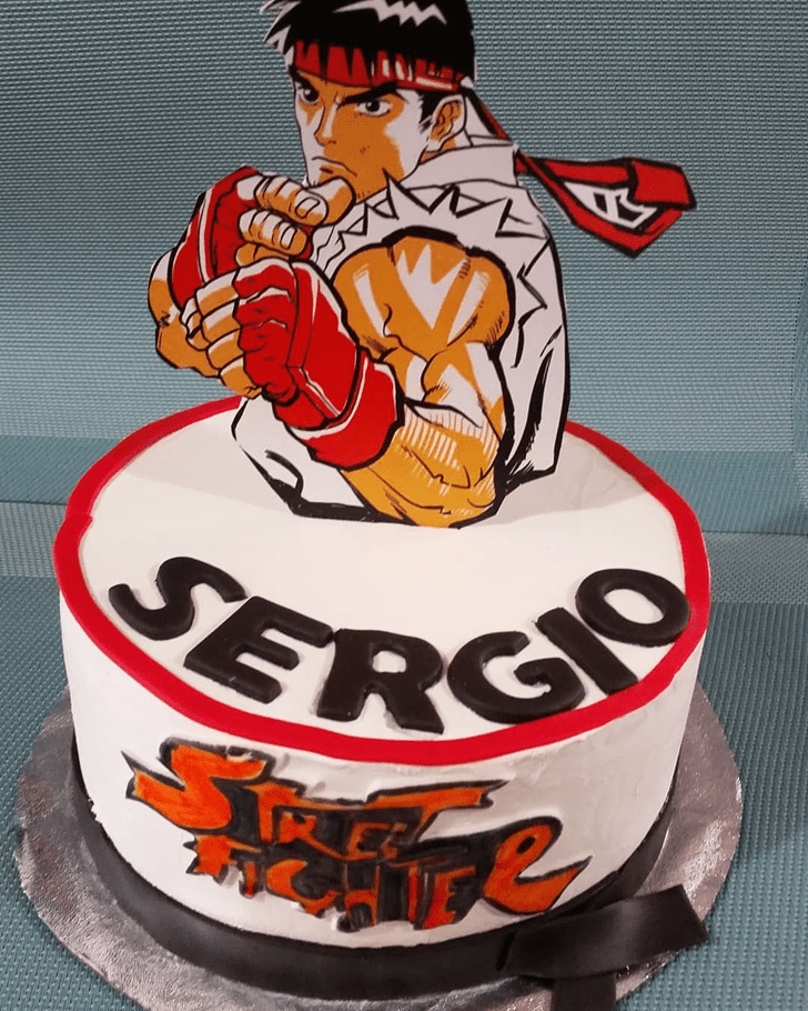 Delightful Street Fighter Cake