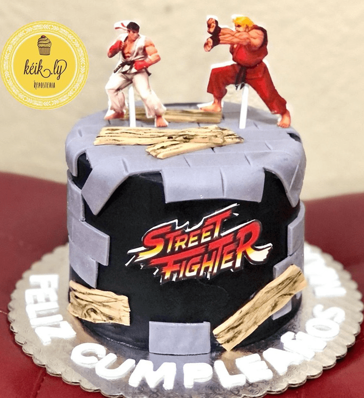 Elegant Street Fighter Cake