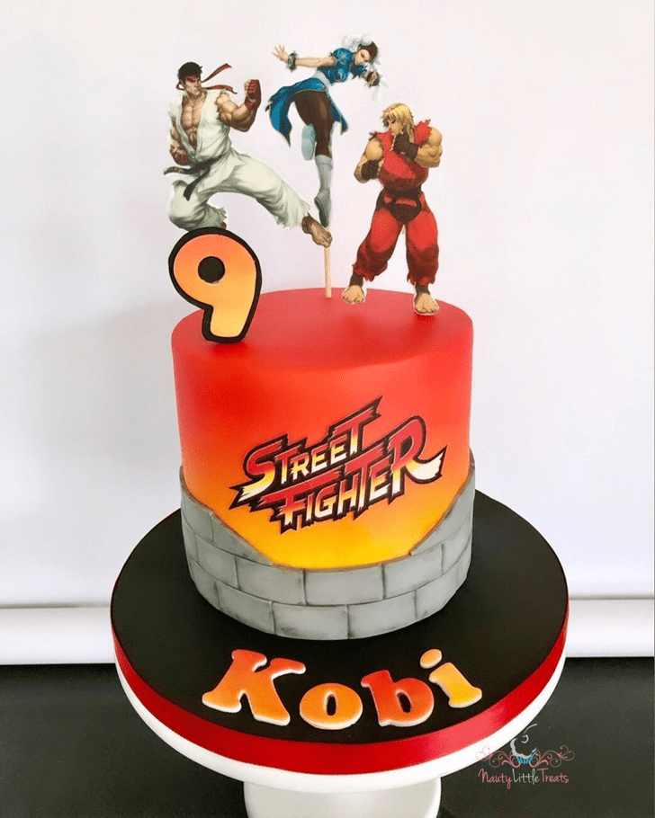 Excellent Street Fighter Cake