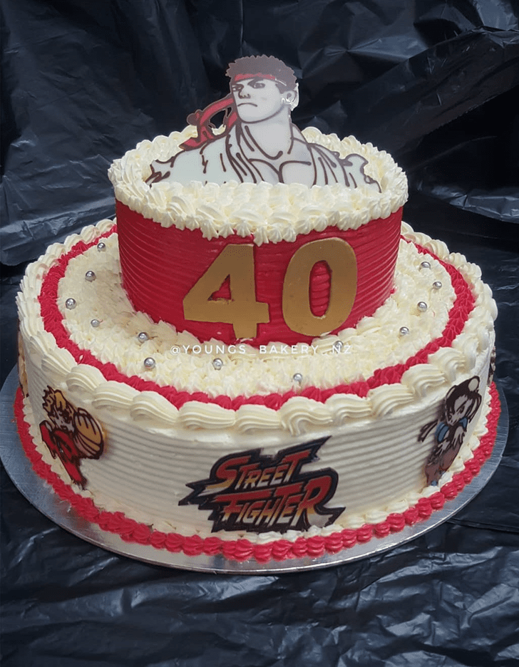 Handsome Street Fighter Cake