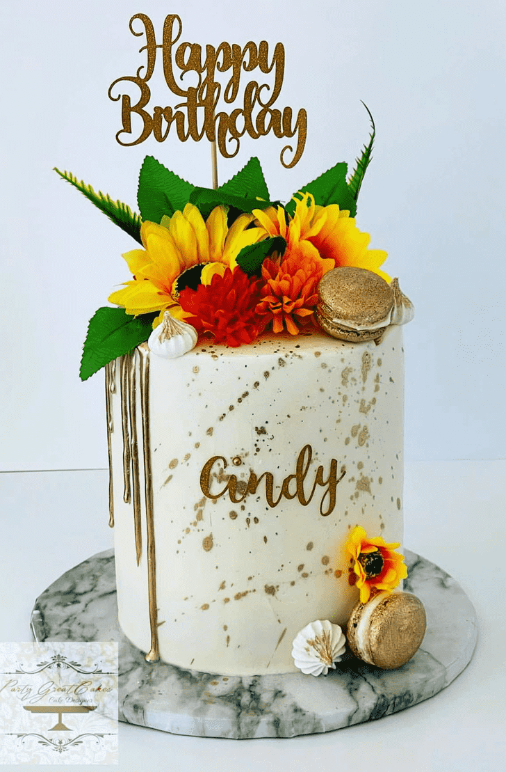 Enthralling Sunflower Cake