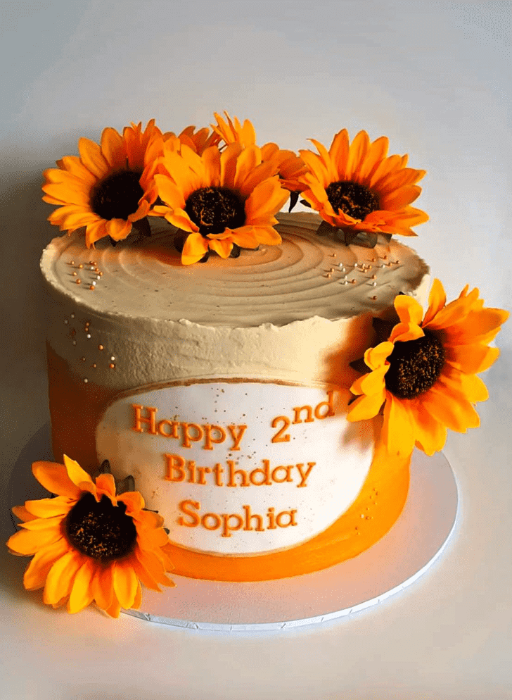 Handsome Sunflower Cake