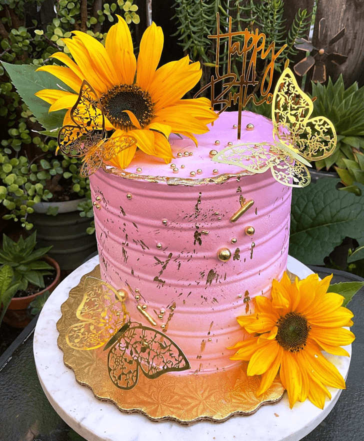 Magnetic Sunflower Cake