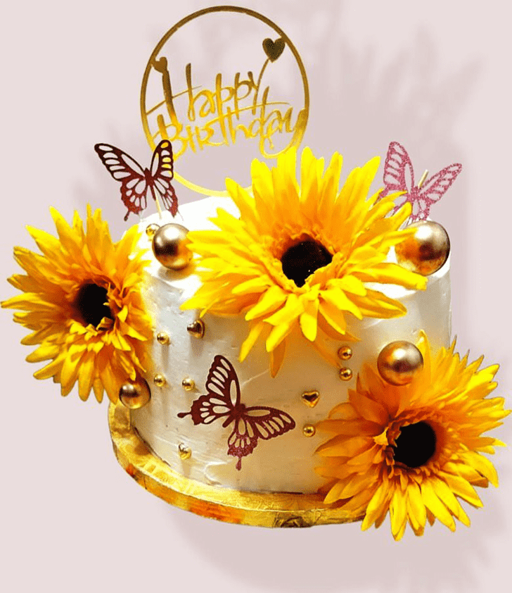 Resplendent Sunflower Cake