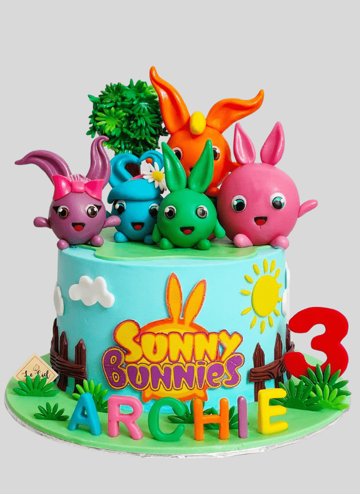 Beauteous Sunny Bunnies Cake