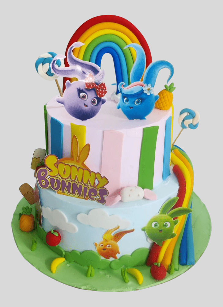 Cute Sunny Bunnies Cake