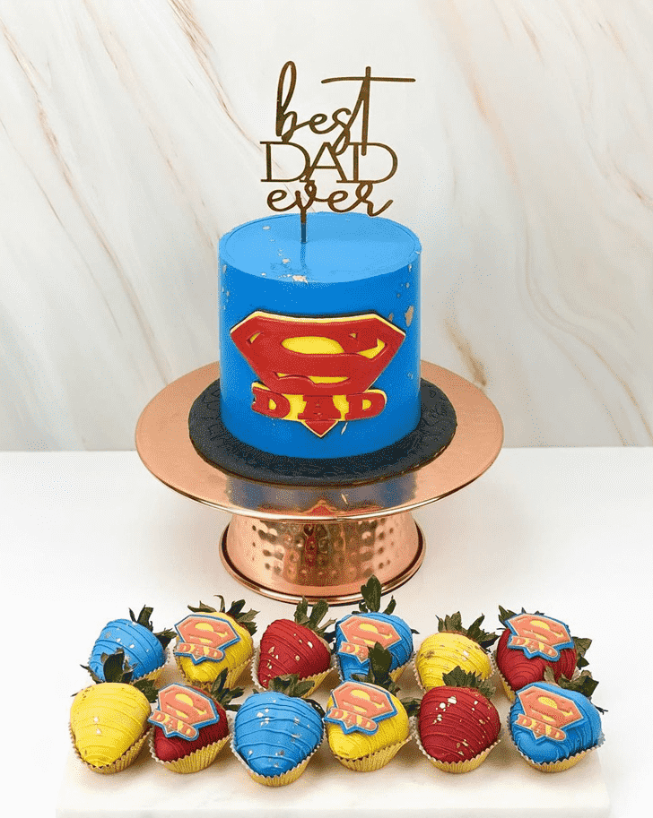 Charming Superdad Cake